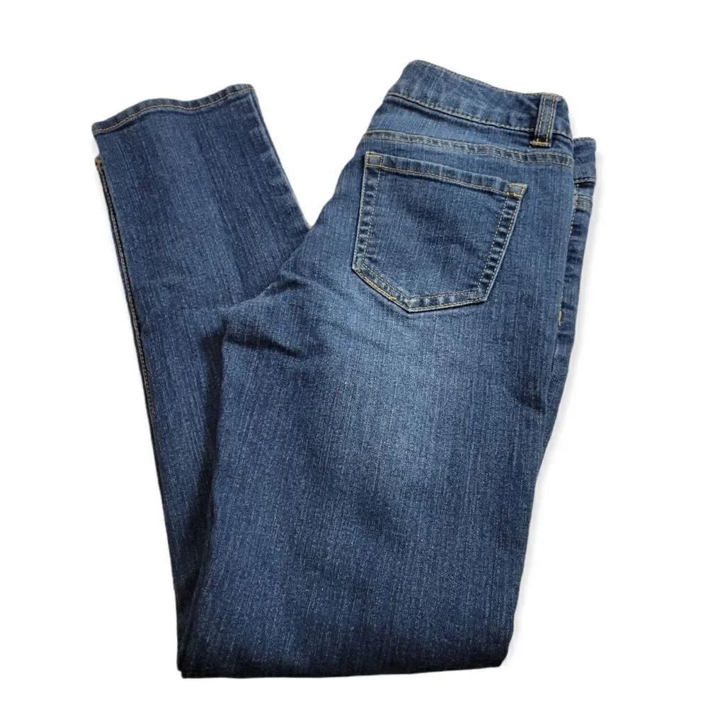Arizona distressed floral skinny jeans 12